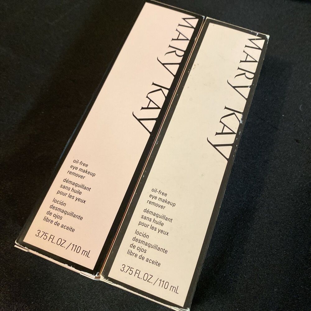 Set Of 2 Mary Kay Oil Free Eye Makeup Remover 3.75 Fl Oz Each